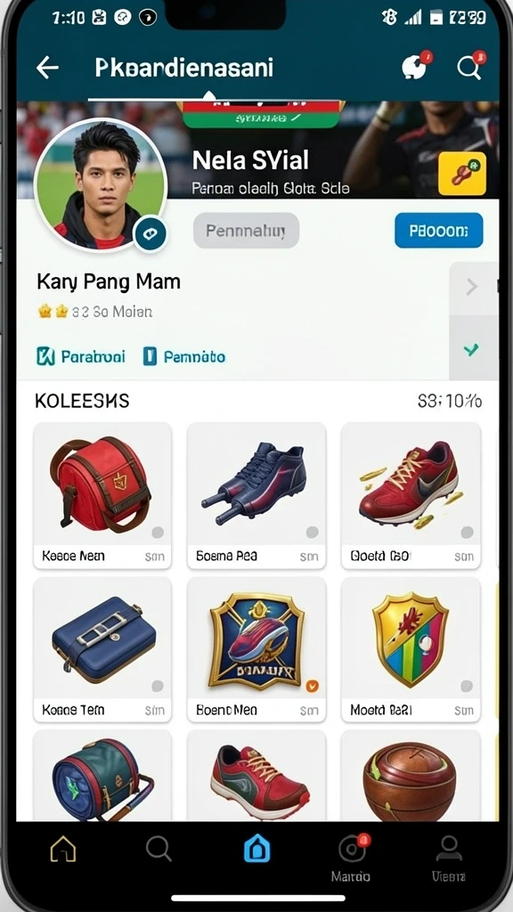 Memperlihatkan mode turnamen yang seru dan kompetitif.