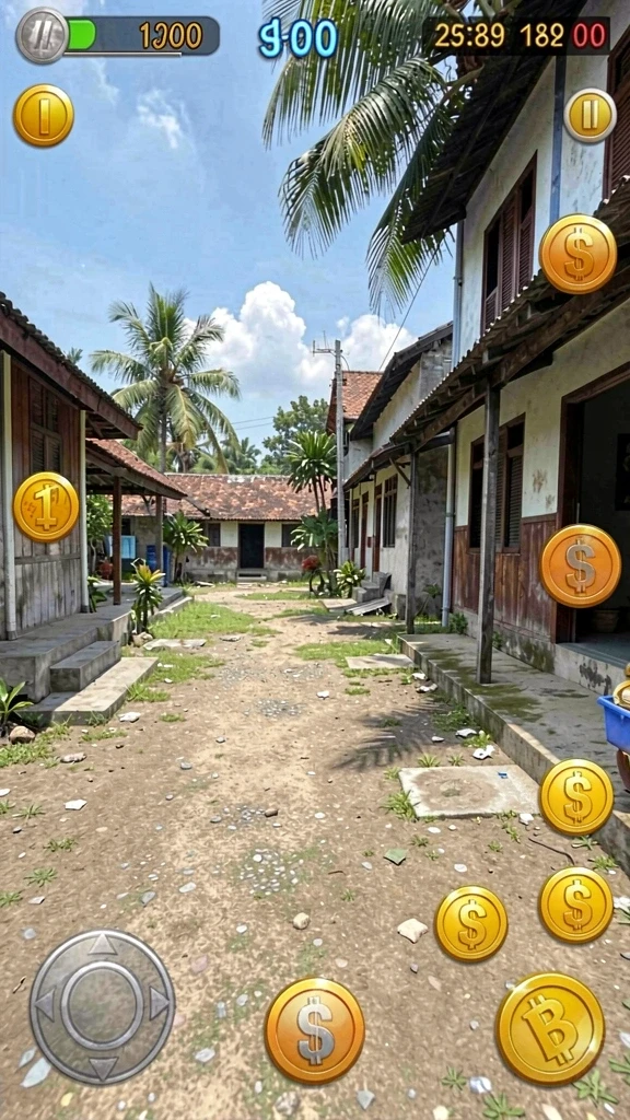 Tangkapan layar menunjukkan karakter utama dalam misi aksi.