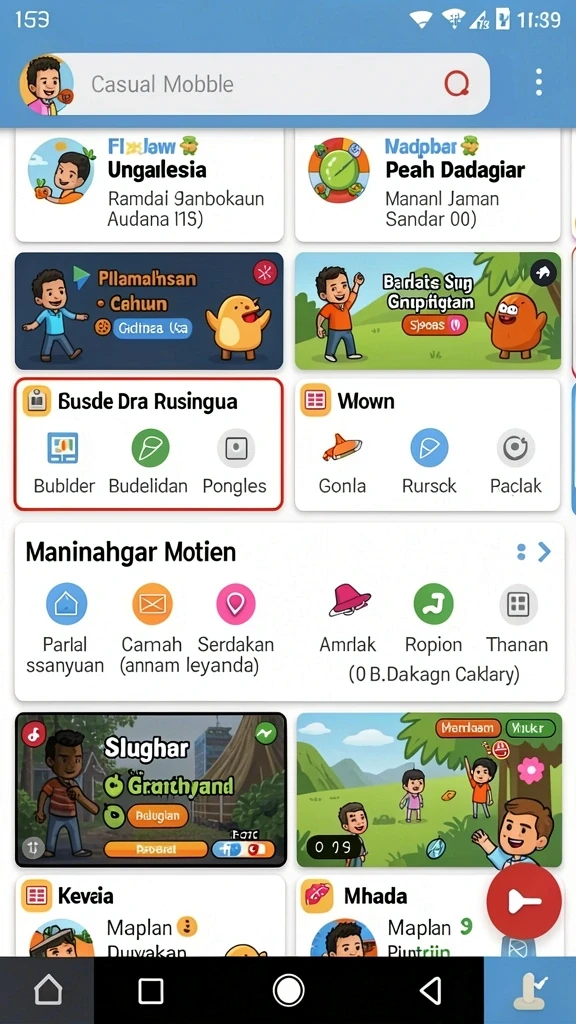 Screenshot 2 memperlihatkan fitur turnamen yang seru dan menantang.