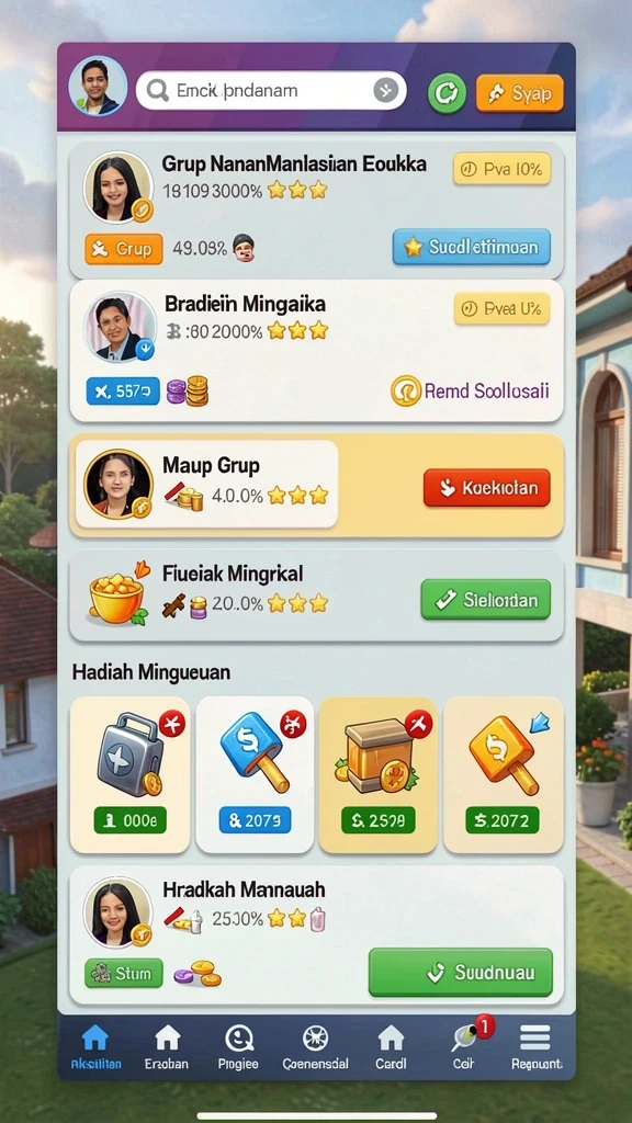 Tampilan antarmuka AFAF yang menarik.