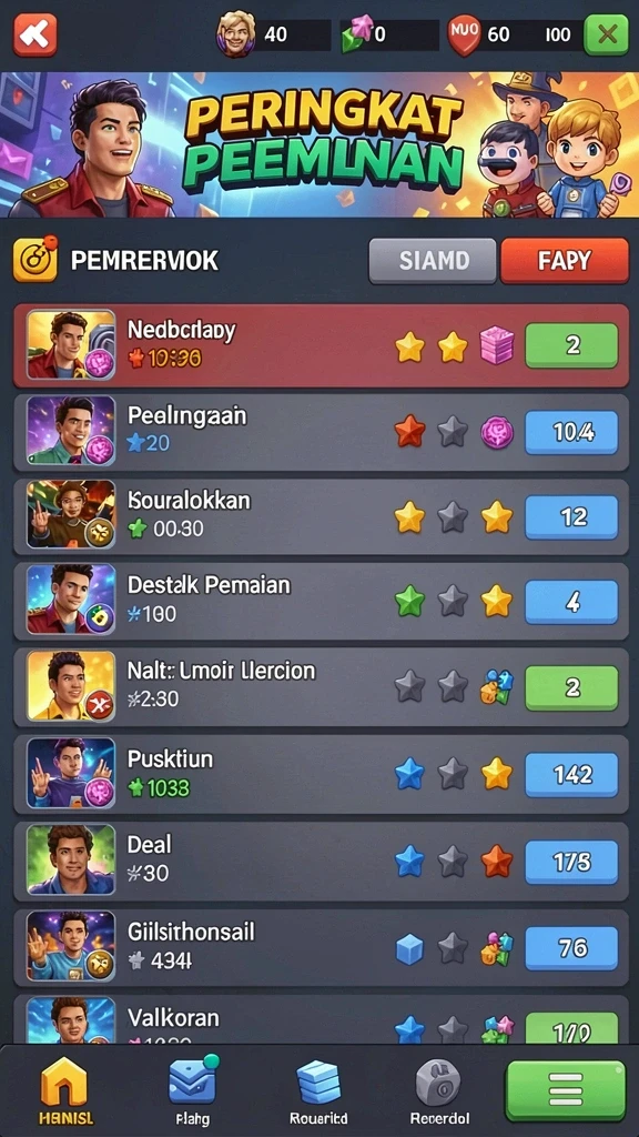 Tampilan antarmuka yang menarik dan user-friendly.