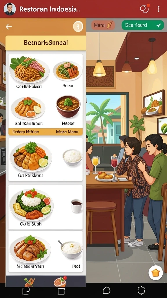 Tampilan antarmuka pengguna yang menarik dan modern.