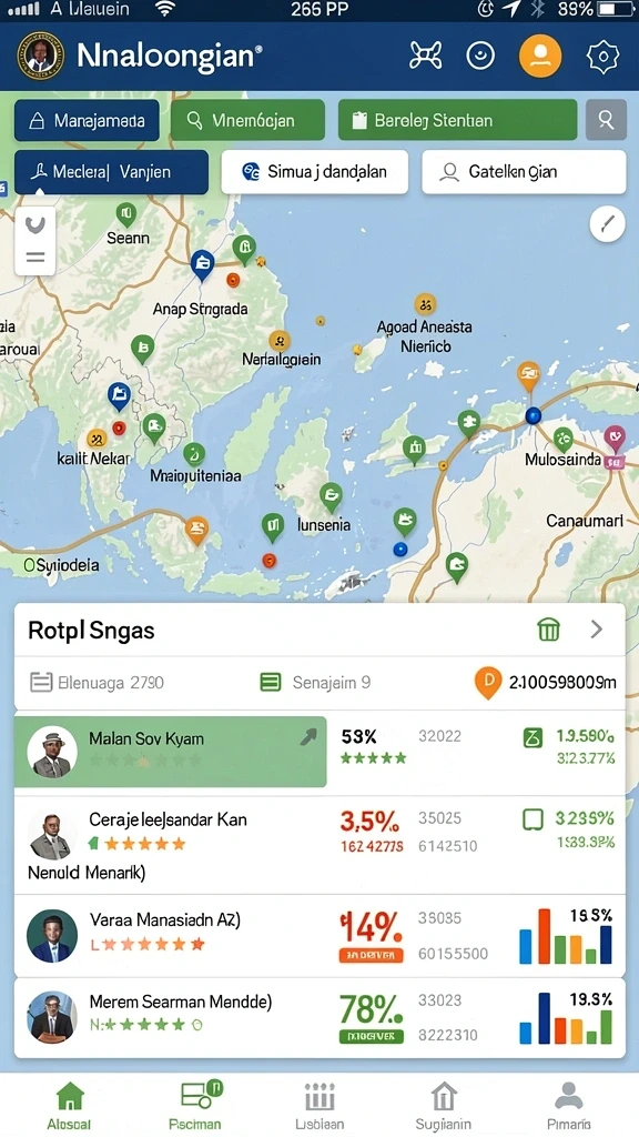 Antarmuka permainan slot yang menarik dan interaktif.