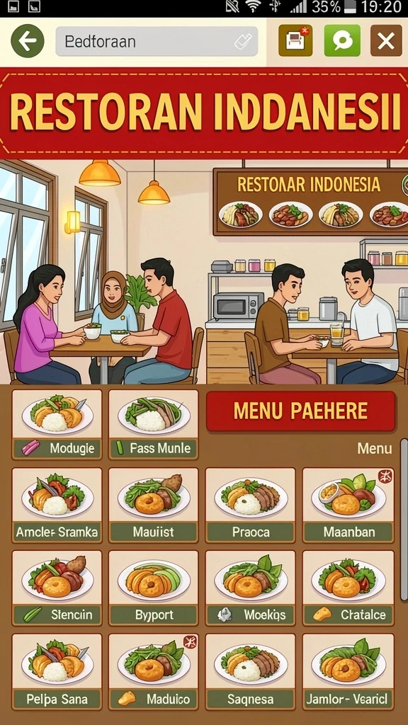 Karakter permainan yang unik dan menarik.