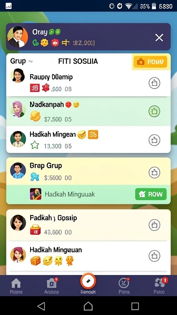 Beragam pilihan mode permainan yang seru.