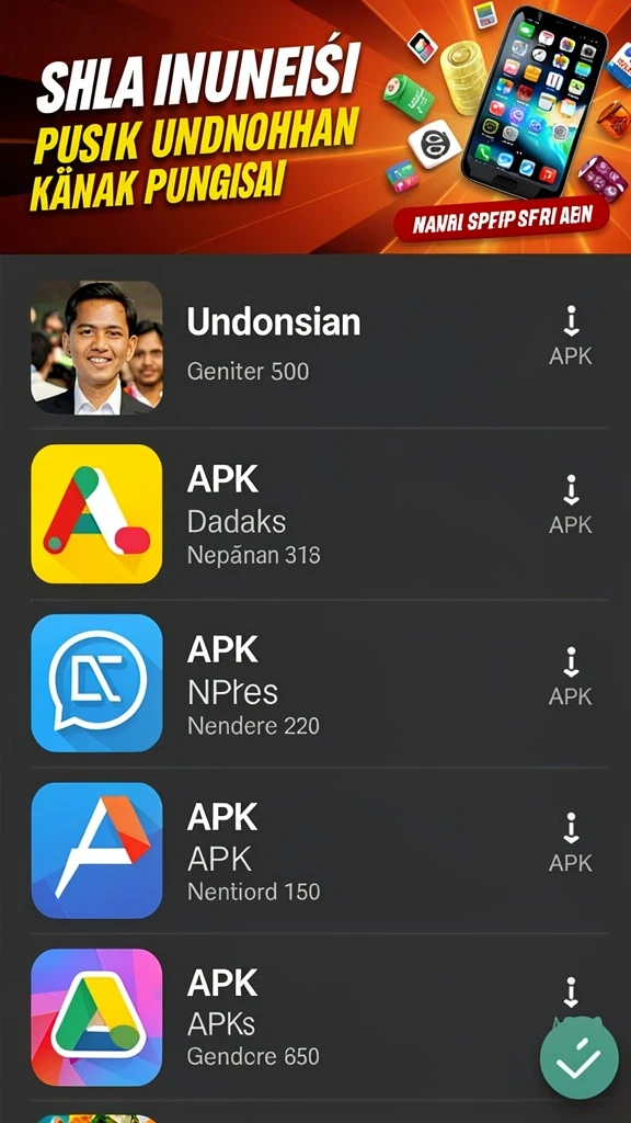 Tampilan antarmuka permainan yang menarik.