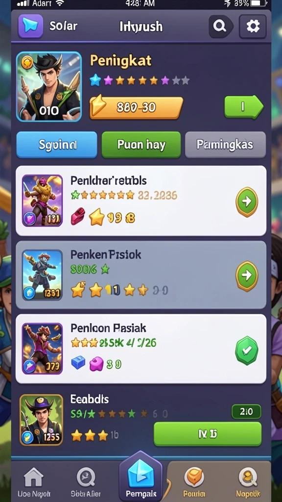 Mode permainan yang beragam dan menarik.
