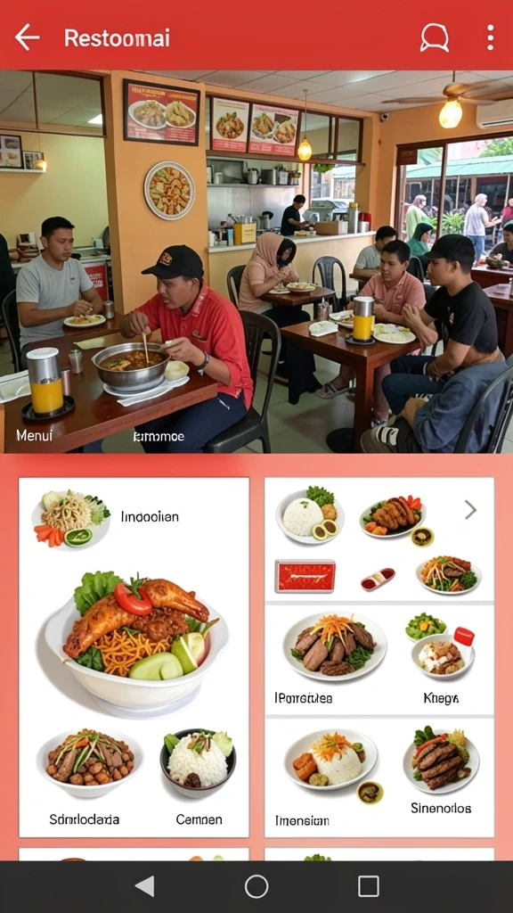 Tampilan antarmuka yang menarik dan user-friendly.
