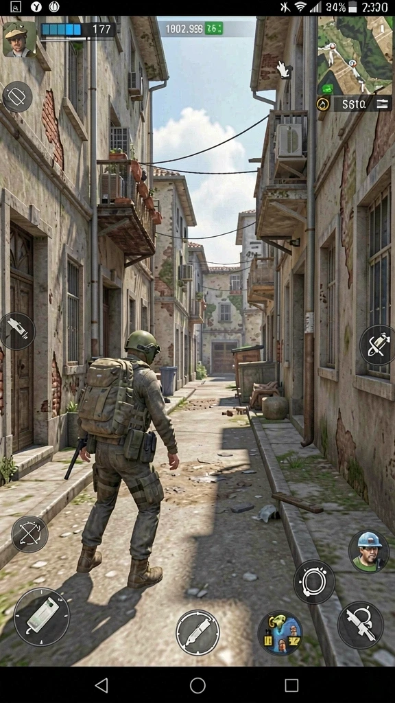 Layar utama game dengan pilihan menu yang menarik.