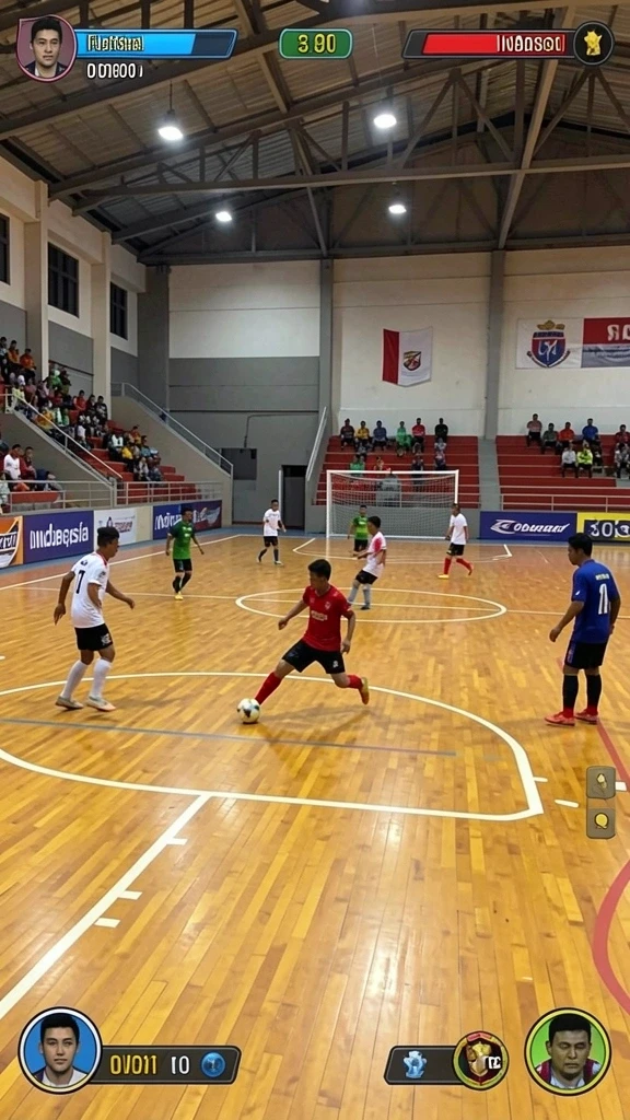 Demo fitur multiplayer dengan banyak pemain.