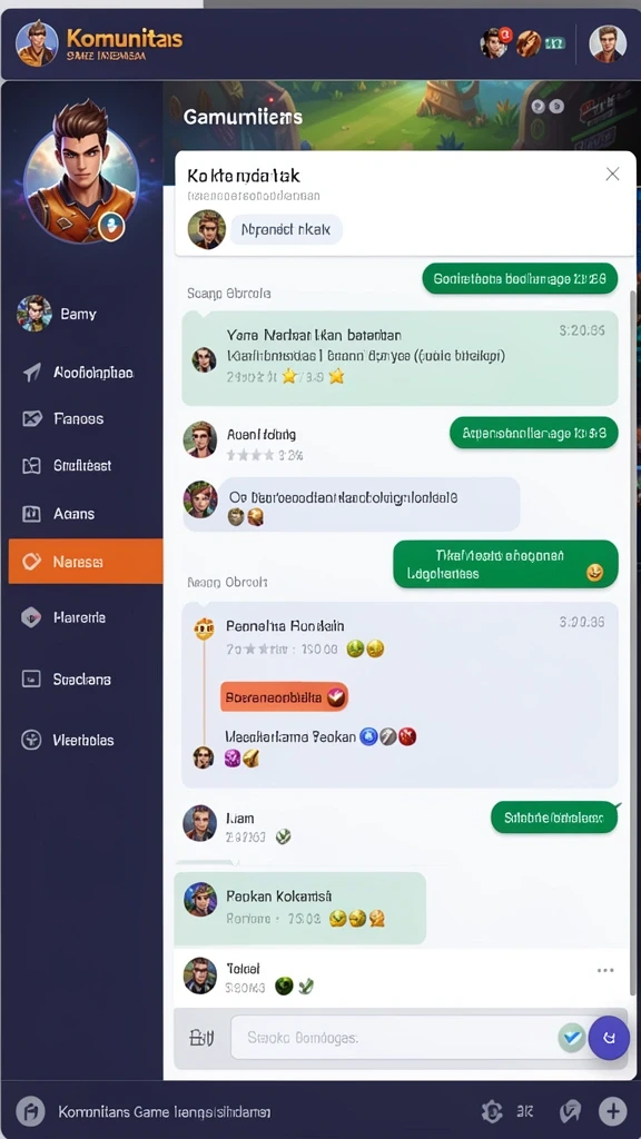 Screenshot saat pemain sedang berkompetisi di level baru.