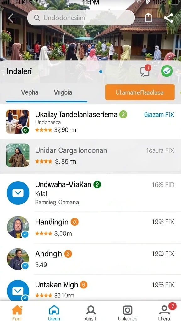 Interaksi menarik antara karakter dan pemain.