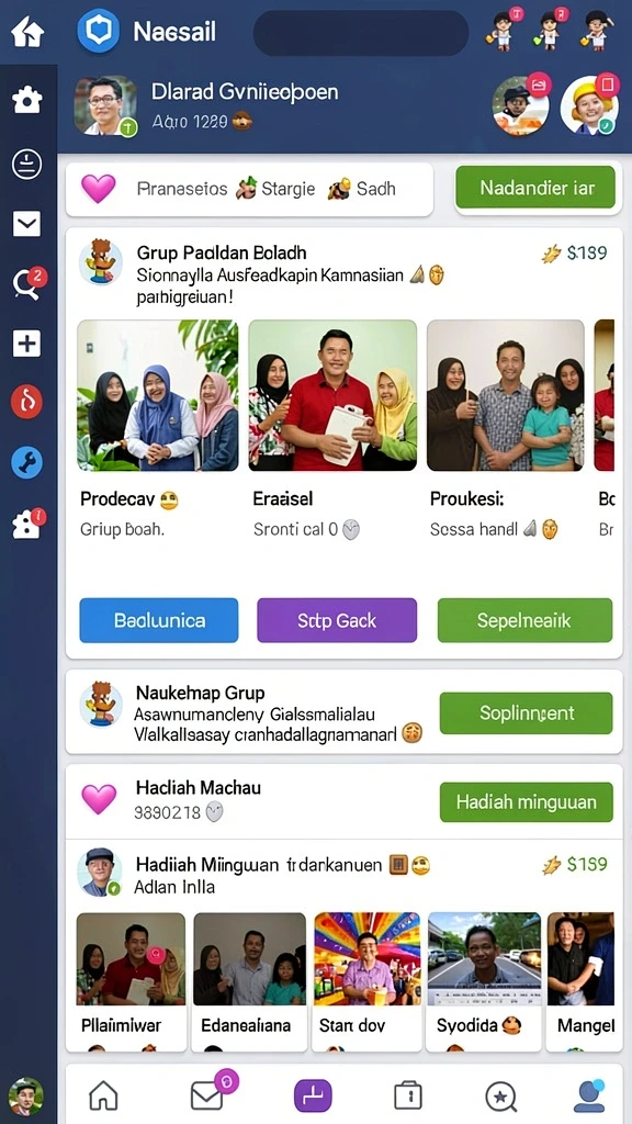 Beragam tema slot untuk dipilih.