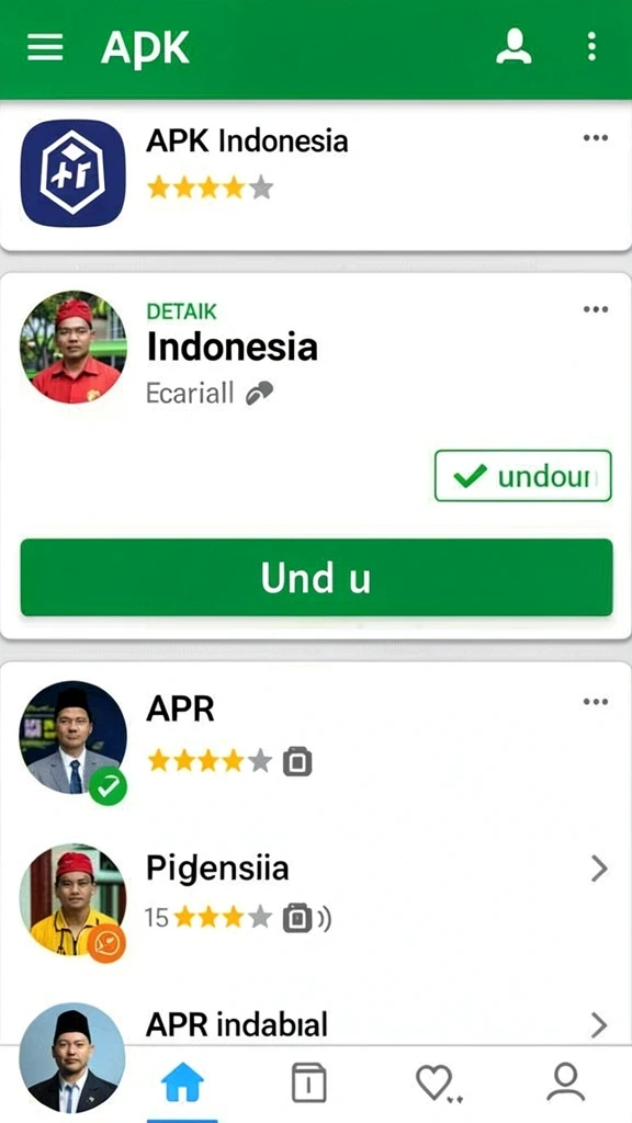 Tampilan antarmuka yang bersih dan menarik.